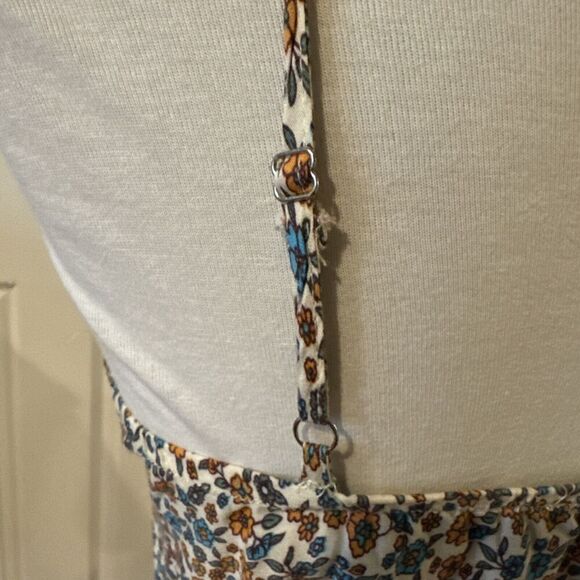 Floral Boho Midi Dress Small Lined Cottagecore Peasant Flower Romantic Casual - Picture 8 of 14